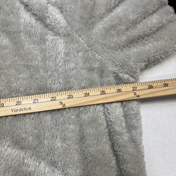 Zyia‎ Active Jacket Womens 3X Gray Storm Sherpa Faux Fur Hooded Full Zip Casual - Picture 4 of 6